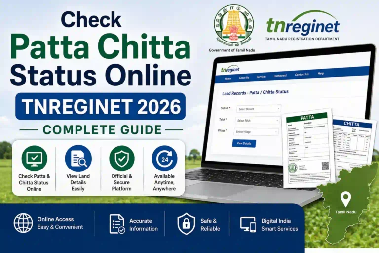 Check Patta Chitta Status Online TNREGINET 2026: Complete Guide 4 Check Patta Chitta Status Online TNREGINET 2026 Complete Guide