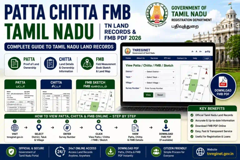 Patta Chitta FMB Tamil Nadu TN Land Records & FMB PDF