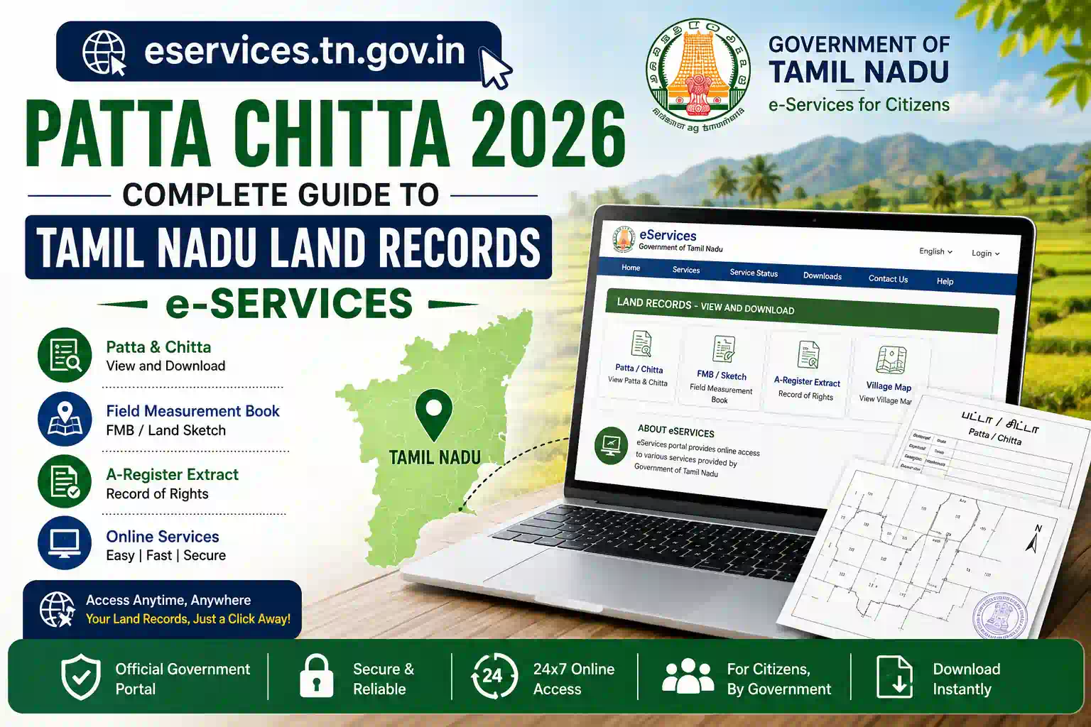 eservices tn gov in patta chitta – Complete Guide 