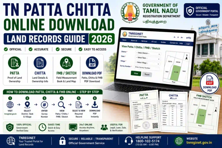 TN Patta Chitta Online Download Land Records Guide